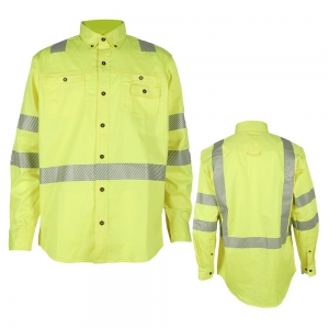 Reflective Safety Polo Shirt Long Sleeve-RPI-2613